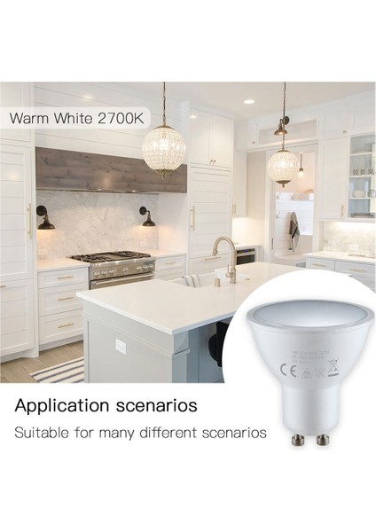 Wifi Doodle Akıllı Ev LED Ampul Rgb + Ww Karartma Fonksiyonu 5W Geniş Voltaj GU10 Arayüz Lamba Kabı (Yurt Dışından) fırsatları