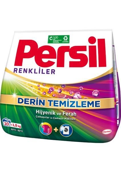 Toz Çamaşır Deterjanı 1;5kg (10 Yıkama) Renkli