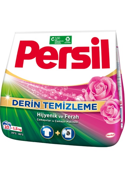 Toz Çamaşır Deterjanı 1,5kg (10 Yıkama) Gülün Büyüsü