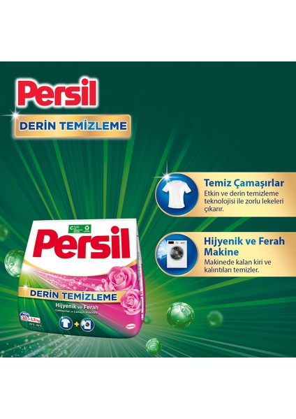 Toz Çamaşır Deterjanı 1,5kg (10 Yıkama) Gülün Büyüsü