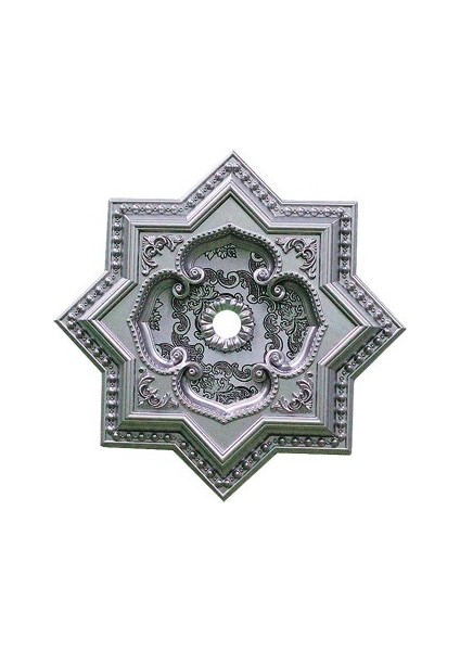 Decogold 60 cm Yıldız Gümüş Saray Tavan