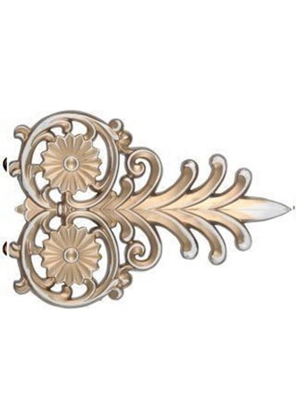Decogold Bronz Saray Tavan Mızrak Motif 14*21 cm