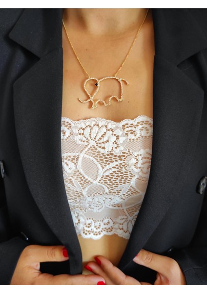 Beyaz Dantel Işlemeli Kadın Straplez Crop 01