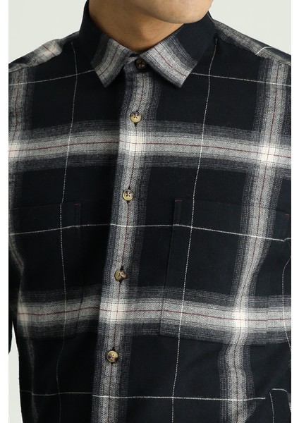 Uzun Kol Slim Fit Ekose Oduncu Gömlek fırsatları