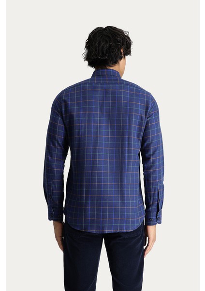 Uzun Kol Slim Fit Ekose Spor Gömlek fırsatları