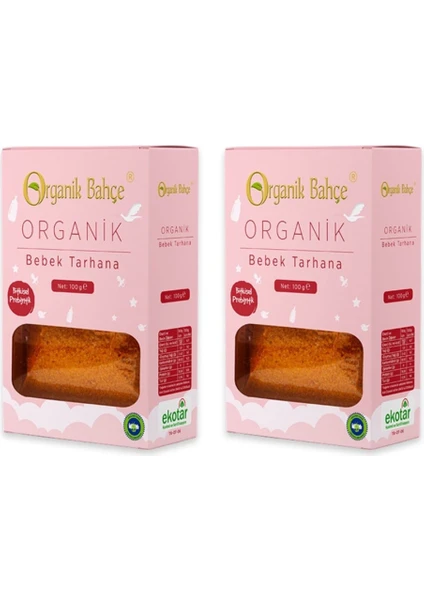 Organik Bahçe Organik Bebek Tarhanası +6 Ay 100 gr x 2 Adet Avantaj Set