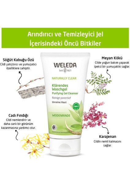 Naturally Clear Organik Arındırıcı Temizleyici Jel 100ml