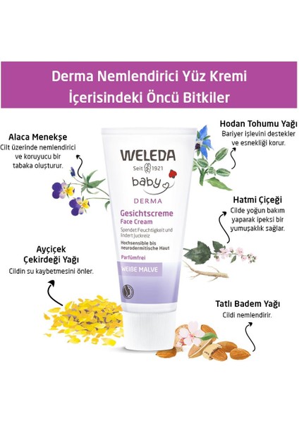 Weleda Derma Nemlendirici Yüz Kremi 50 ml