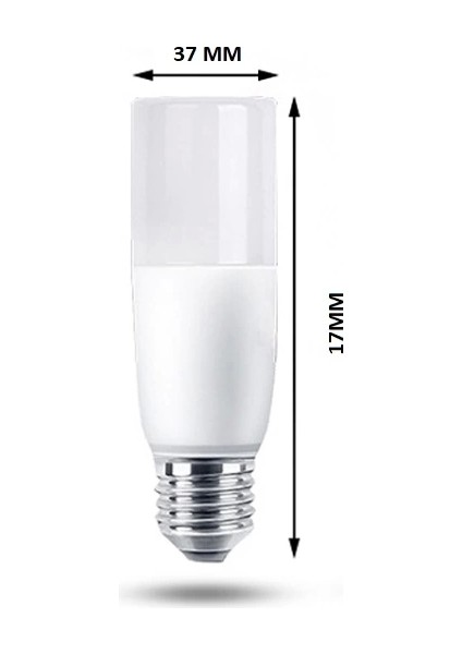 CT-4091 8W 220V E27 Duylu LED Buji Ampul Günışığı 5 Adet