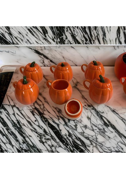 Kupa & Kahve Bardağı Kapaklı Kabak Kupa 6'lı