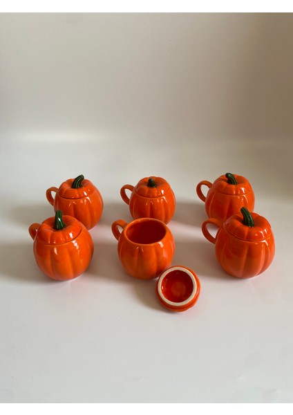 Kupa & Kahve Bardağı Kapaklı Kabak Kupa 6'lı indirimleri