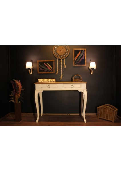 Wooding 120 cm Masif Naturel Beyaz Dresuar fırsatları