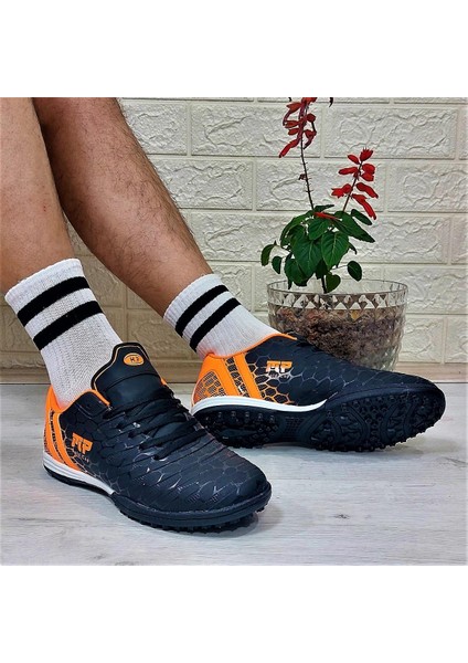 M.p 1356 Siyah-Turuncu Halısaha Futbol Ayakkabısı modelleri
