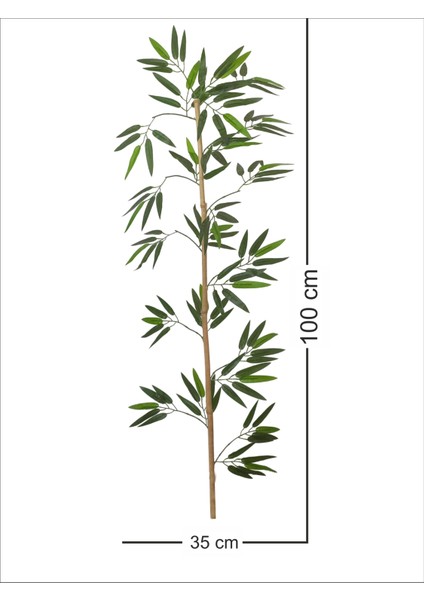 Bambu Çubuk Yapraklı Orijinal 100/180CM 5li