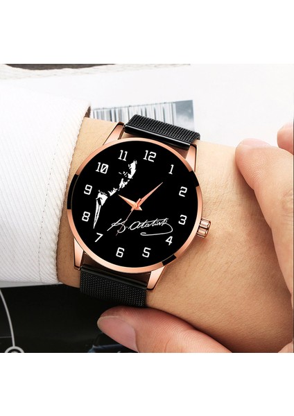 Erkek Saati Atatürk Imzalı Tek Bay Kol Saati En Şık Erkek Saatleri