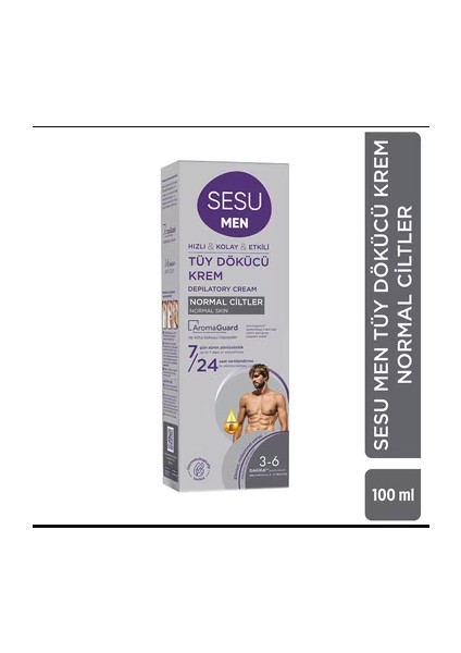 Tüy Dökücü Krem For Men Normal Ciltler 100 ml 6'lı