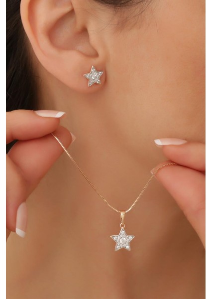 Star Kolye - Küpe Set