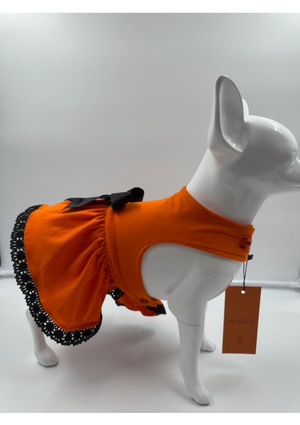 Kedi & Köpek Kıyafeti , Köpek Elbisesi , Kedi Elbisesi , Mavi Turuncu Sarı Elbise