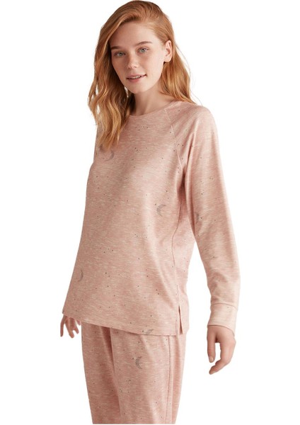 Kadın Comfort Mood Uzun Kollu Pembe Pijama Takım 2404 modelleri