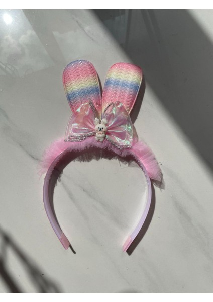 Kulak Figürlü Taraklı Taç Pembe SBT1725