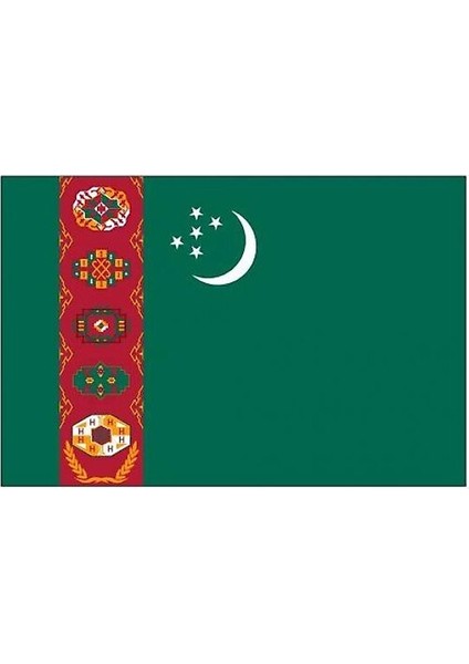 GÜNEŞAVM Türkmenistan Bayrağı (50X75 Cm)