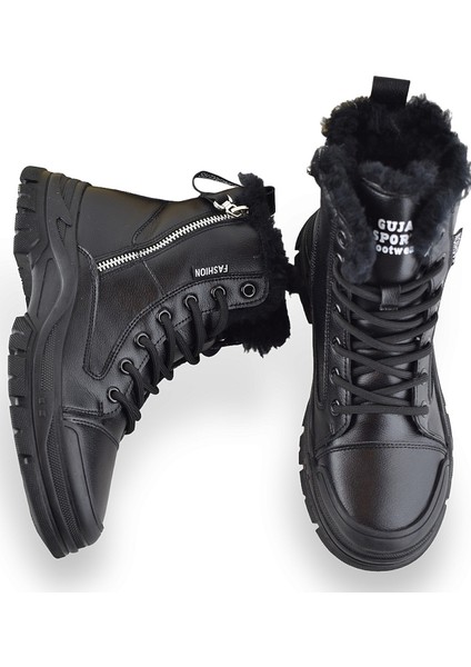 23K310-16 Tam Ortopedik Günlük Kadın Bot Ayakkabı Bayan Spor Kürklü Bot modelleri