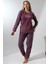 Fwn 5019 Peluş Welsoft Polar Kışlık Yumoş Kadın Pijama Takımı Love 4