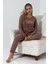 Fwn 5019 Peluş Welsoft Polar Kışlık Yumoş Kadın Pijama Takımı Love 3