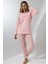 Fwn 5019 Peluş Welsoft Polar Kışlık Yumoş Kadın Pijama Takımı Love 2