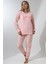 Fwn 5019 Peluş Welsoft Polar Kışlık Yumoş Kadın Pijama Takımı Love 3