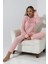 Fwn 5019 Peluş Welsoft Polar Kışlık Yumoş Kadın Pijama Takımı Love 5