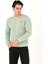 Bisiklet Yaka Ön Detaylı Basic Sweatshirt 1