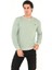 Bisiklet Yaka Ön Detaylı Basic Sweatshirt 2