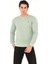 Bisiklet Yaka Ön Detaylı Basic Sweatshirt 3