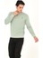 Bisiklet Yaka Ön Detaylı Basic Sweatshirt 4