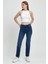 Kadın Petra Dirty Dark Blue Boyfriend Jean Pantolon 2
