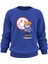 Oversize Ressam Bear Baskılı Çocuk Sweatshirt 1