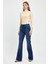 Kadın Jenny Dirty Dark Blue Yüksek Bel Flare Jean Pantolon 3