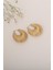 Hex Gold Halka Çelik Küpe 2