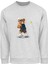 Oversize Tenisçi Bear Baskılı Çocuk Sweatshirt 4