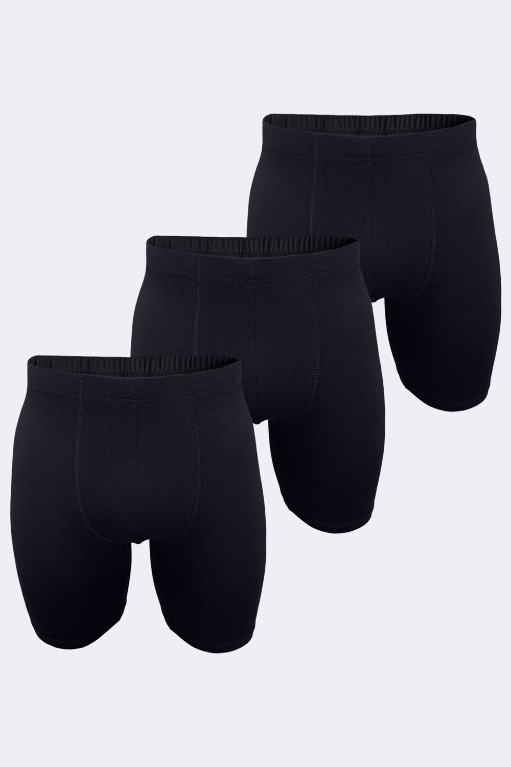Malabadi Erkek 3 Lü Paket Siyah Uzun Paça Pişik Önleyici Modal Boxer 018 3M018