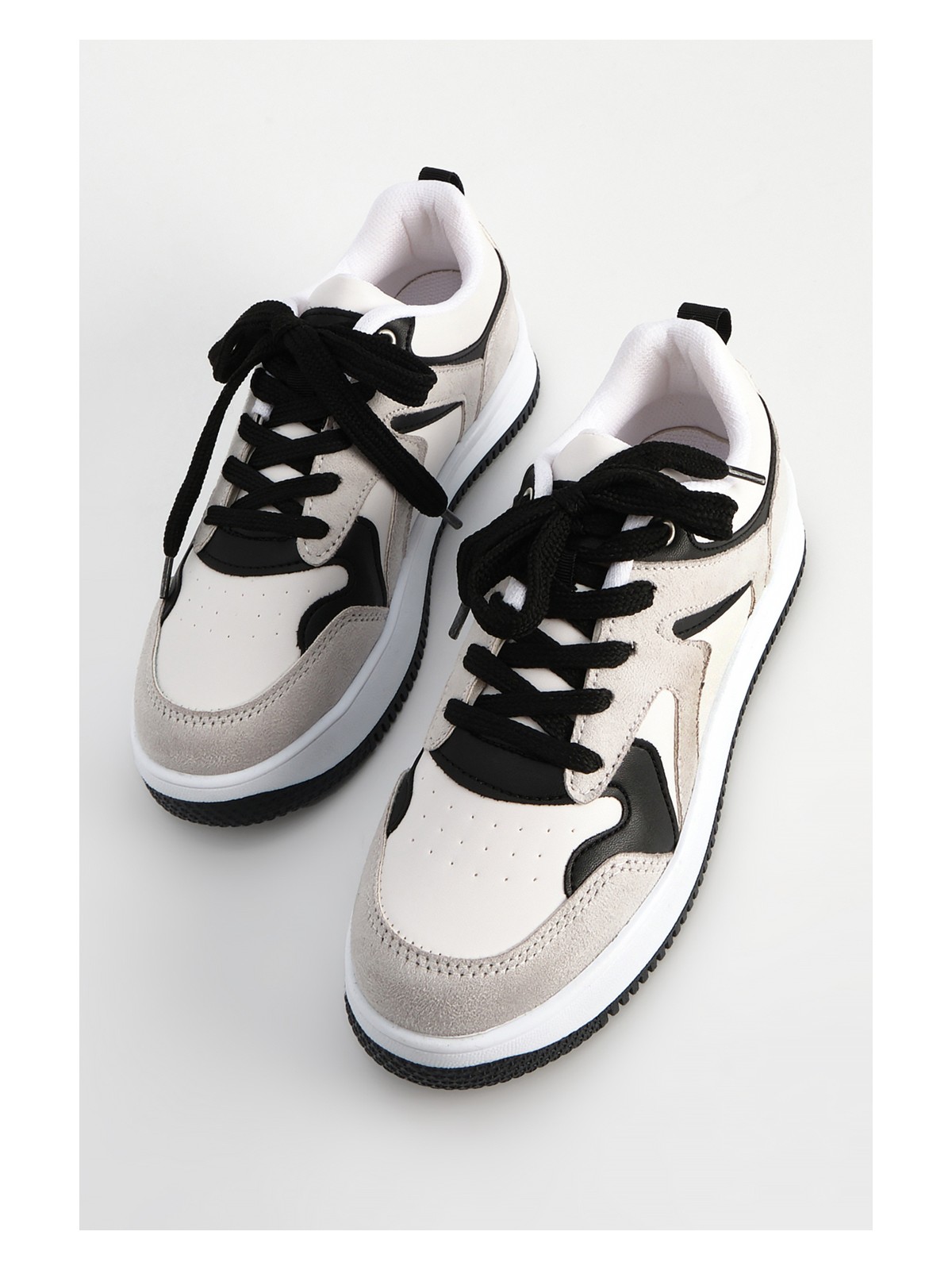 Marjin Kadın Sneaker Yüksek Taban Spor Ayakkabı Aryan Kahve - Görsel 5