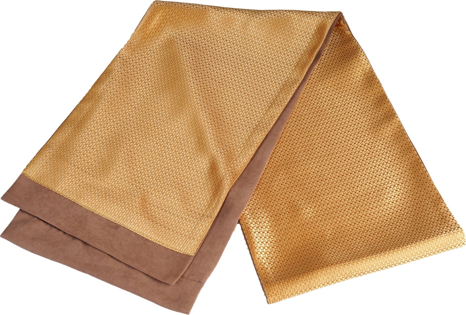Exve Exclusive Bronz Kahverengi Kendinden Desenli Jakar Dokuma Elegant Çift Taraflı Atkı görsel 5