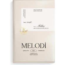 Melodi Mini Kuvertür Fildişi Beyaz Çikolata 200 gr