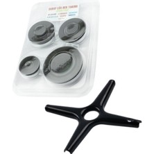 MFS Icf / Itimat / Lanova Marka Ocaklar ile Uyumlu Ankastre Set Üstü Ocak Bek Takımı ve Cezve Aparatı