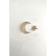 Modex Ay Yıldız Broş (4 Cm)