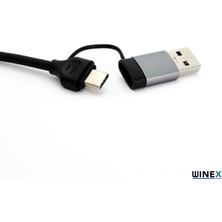 Global 6in1 Usba ve Type-C To 3x Usb3.0, Tf, Sd, Type-C Çoklayıcı Hub Adaptör WNE0168