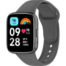 Coolacs Xiaomi Redmi Watch 3 Active Uyumlu Kordon Ayarlanabilir Soft Yüzey Yumuşak Silikon Kayış Koyu Yeşil