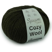 Spagetti Yarn Cozy Wool Haki El Örgü Ipliği