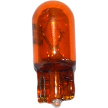 Tas Flösher 12V T10 Ampul 5W Büyük Dipsiz Orijinal Cam Amber Fls 42911-AG (10 Lu)